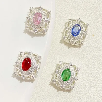 3 piezas de circonio con incrustaciones chapadas en cobre, cuentas espaciadoras de joyería cuadradas grandes con múltiples pasos, pulsera de perlas Diy, accesorios para collar, venta al por mayor