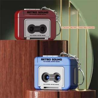 Mini grabadora de Cassette Retro Vintage creativa, llavero de música, grabadora de cinta, Mini reproductor bonito, llavero para pareja, regalo para amigos