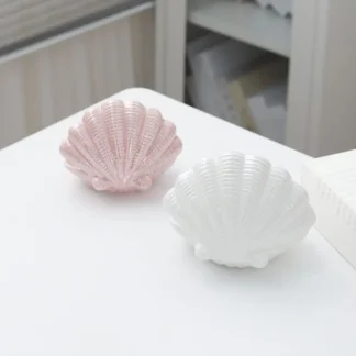 Placa de joyería de concha artesanal de moda, placa de almacenamiento de joyería pequeña única, bandeja de exhibición de pendientes, tocador