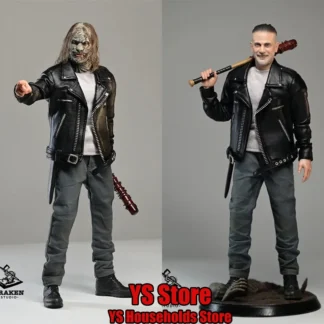 Kraken Studio nueva preventa 1/12 Negan película villano figura de acción chaqueta de cuero diseño 6 "tela hombre soldado adorno de béisbol