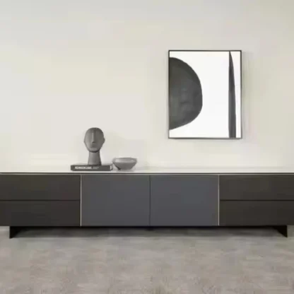 Mueble de TV personalizado moderno para sala de estar, mueble de televisión de diseño clásico, soportes de TV de último diseño nórdico