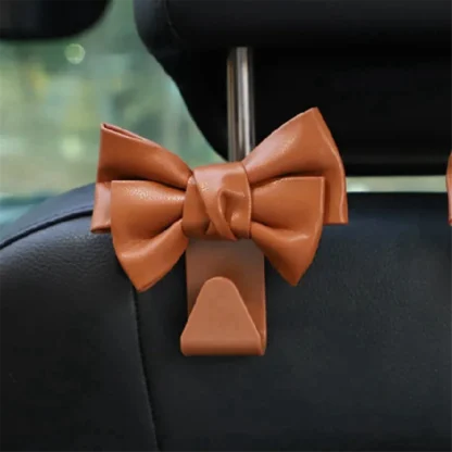 A72P 6 uds ganchos multifuncionales para asiento trasero ganchos para bolsa de almacenamiento Interior de coche forma de arco lindo