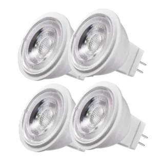 Bombilla LED MR11 COB de 3W, 100V, 120V, 230V, 240V, 12V, lámpara de techo, foco LED GU4, 38Deg = 20W, luz halógena, 4 piezas