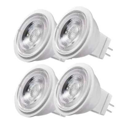 Bombilla LED MR11 COB de 3W, 100V, 120V, 230V, 240V, 12V, lámpara de techo, foco LED GU4, 38Deg = 20W, luz halógena, 4 piezas