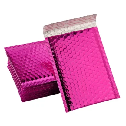 50 Uds. De sobres rosas y rojas, sobres de burbujas de polietileno, bolsas de papel de aluminio, sobres acolchados, sobres de burbujas autosellados, sobres de envío