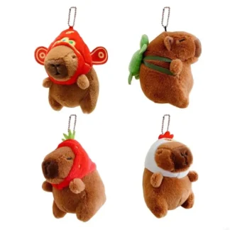 54df Cosculado lindo cosplay Capybara Keychain novedoso relleno animales peluche regalo