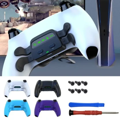 Paletas traseras para mando de juegos profesional, Kit de remap de placa trasera programable DIY, extensión de mando multifunción para PS5