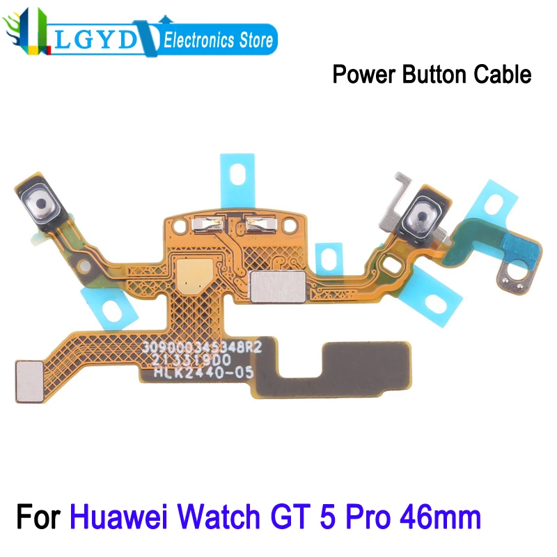 Cable flexible de botón de encendido de reparación para Huawei Watch GT 5 Pro 46mm VLI-B29, pieza de repuesto de Cable de reloj inteligente