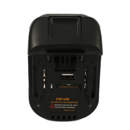 Adaptador de herramienta de cargador de iones de litio Dm18M de conversión de batería de A73E-20V a 18V para baterías Makita Bl1830 Bl1850