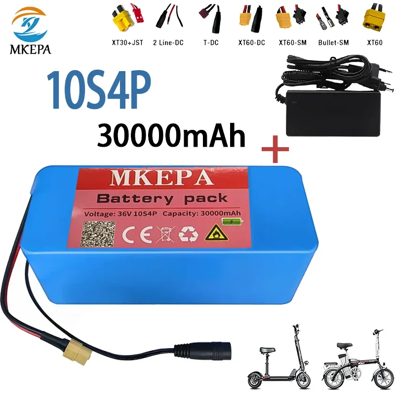 10S4P 36V 30000mAh Scooter Eléctrico batería de litio 18650 batería 36V 30Ah Scooter Eléctrico batería de Scooter Eléctrico 36v