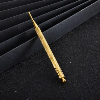 Sonda de punto de acupuntura de orejas de cobre, herramienta de masaje, bolígrafo de detección de acupuntura portátil, ligero e indoloro, herramienta de reflexología Facial