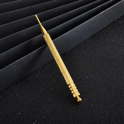 Sonda de punto de acupuntura de orejas de cobre, herramienta de masaje, bolígrafo de detección de acupuntura portátil, ligero e indoloro, herramienta de reflexología Facial