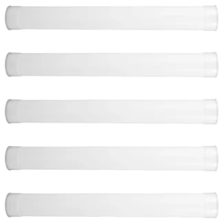 Tubo de almacenamiento de 5 uds., tubos transparentes con tapas, sobres cilíndricos, póster de documentos blanco, viaje