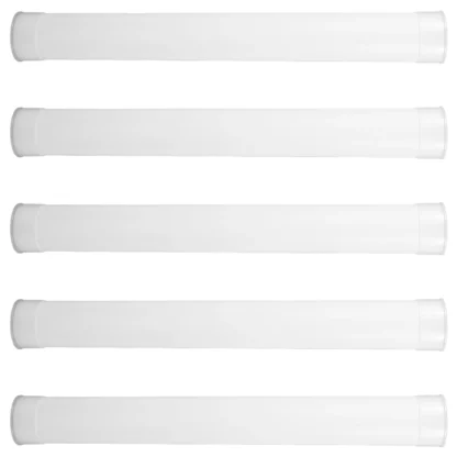 Tubo de almacenamiento de 5 uds., tubos transparentes con tapas, sobres cilíndricos, póster de documentos blanco, viaje