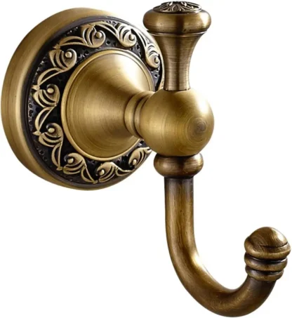 Toalla de latón, bata de bronce frotada con aceite antigua para baño guardarropa cocina
