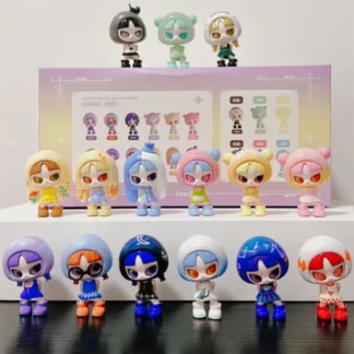 Inn Silent Winter Series V2 Mini muñeca de frijol, conjunto de caja ciega, figura bonita, grano de arroz, regalo de la suerte, juguetes decorativos de escritorio