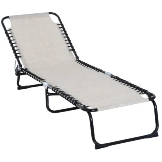 Chaise Lounge plegable para piscina, silla de bronceado para Patio, sillón para exteriores con respaldo reclinable de 4 posiciones, malla transpirable Se