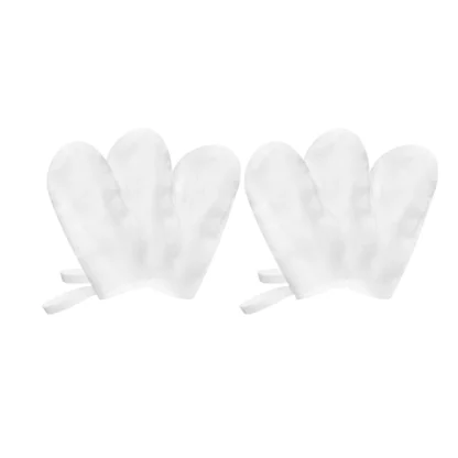 6 uds. Cepillos de dientes de gasa para bebés, gasa Oral, dientes de bebé, cepillos de dientes de gasa blanca, limpiador de dientes de bebé