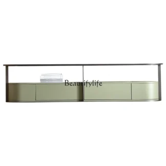 Minimalista italiano, mueble de TV, armario de porche de lujo ligero moderno
