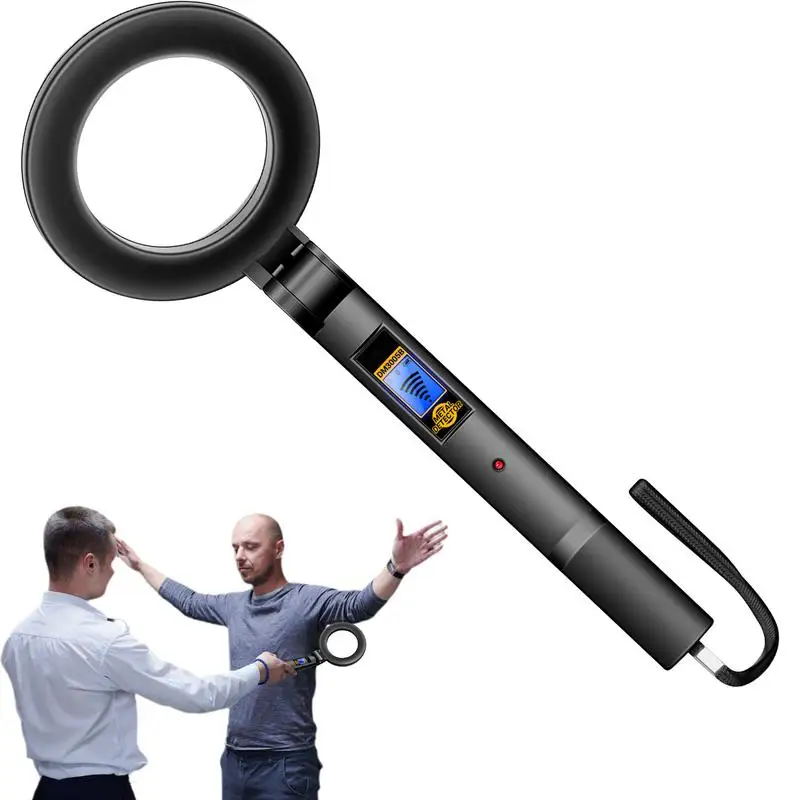 Detector de Metales de mano plegable, probador de metales portátil, escaneo plegable 360, alertas audibles y de vibración, alta sensibilidad