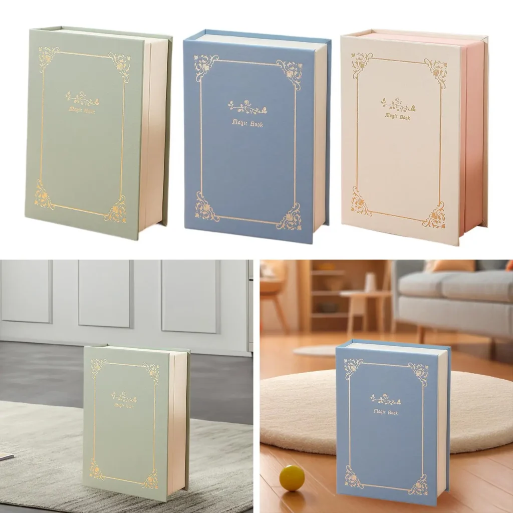 Caja de joyería de libro, organizador de joyería vertical para pulseras domésticas, viajes