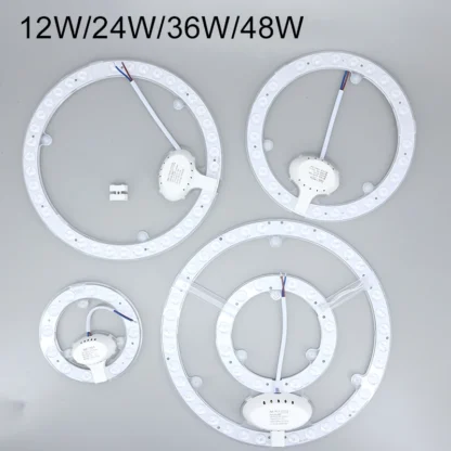 AC220V-240V 12W 24W 36W 48w chips LED PANEL círculo luz blanca tablero de techo redondo el tablero de lámpara circular de alta calidad