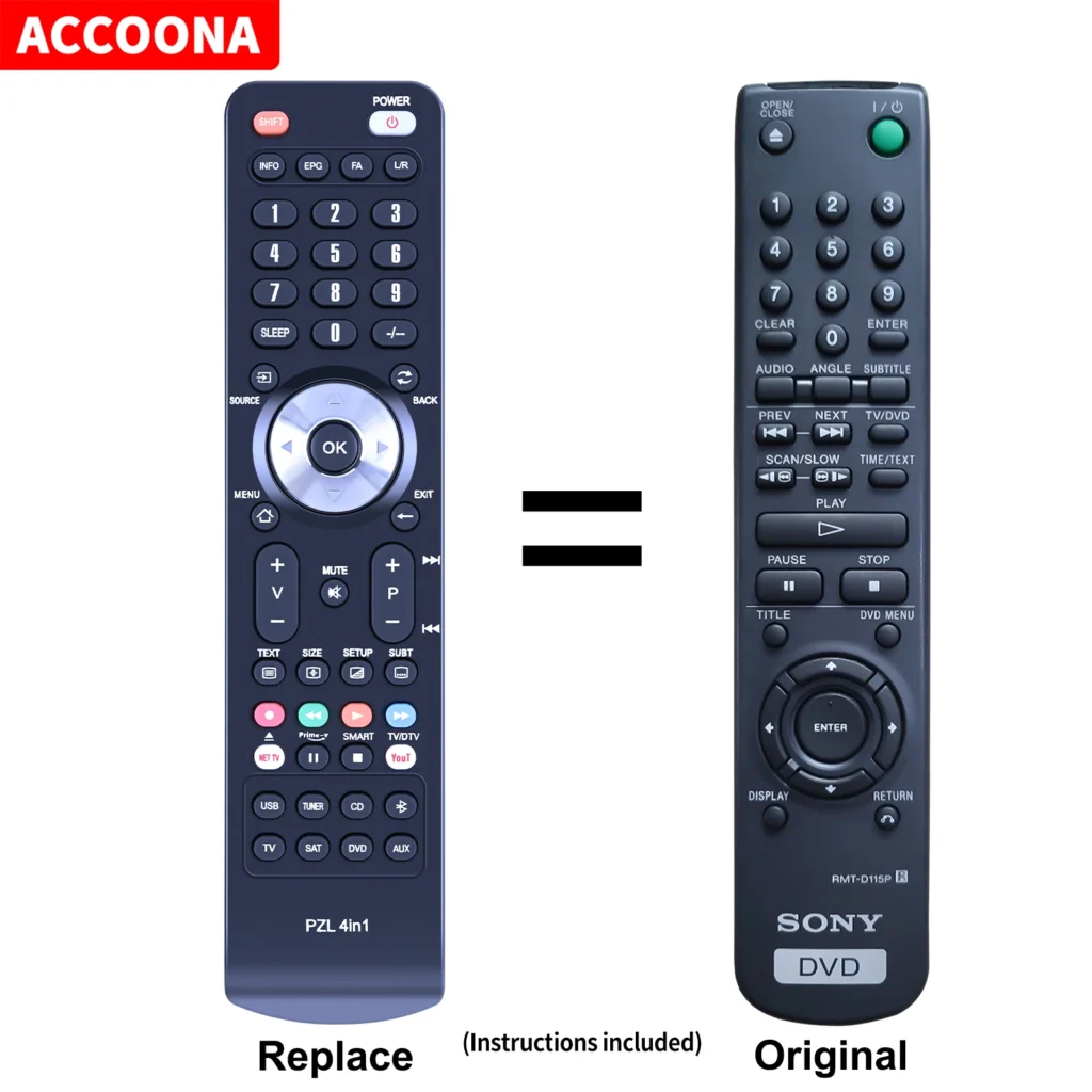 Mando a distancia RMT-D115P para SONY DVP-S335, DAV-L8000, DVP-S535