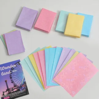 20 piezas de tarjetas fotográficas con estilo, película plana, funda para tarjetas fotográficas, Fundas protectoras para tarjetas fotográficas de 3 pulgadas, amor láser