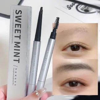 Lápiz de cejas de doble cabeza, tatuaje impermeable de larga duración, potenciador de cejas profesional, pluma con cepillo de cejas, maquillaje de ojos Natural