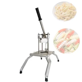 Máquina cortadora comercial de listones de patatas corrugadas con dientes de lobo, cuchillo ondulado, corte de patatas con dientes de lobo, patatas fritas de lujo