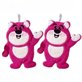 Periféricos de Disney Lotso, toalla de mano para niños de dibujos animados bonitos de alto valor, pañuelo colgante suave absorbente de secado rápido