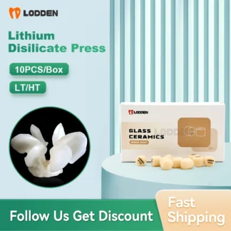 LODDEN-prensa de disilicato de litio de 10 piezas, bloques de cerámica de vidrio Dental, prensa para chapa ultrafina, materiales de laboratorio Dental LT/HT