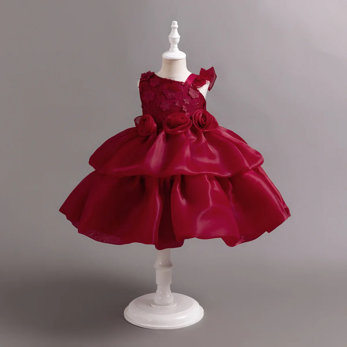 HETISO-vestidos de niña de las flores para bodas, tutú de dama de honor, capas de Navidad, vestido de fiesta de noche para niños, 4, 6, 8, 10 años