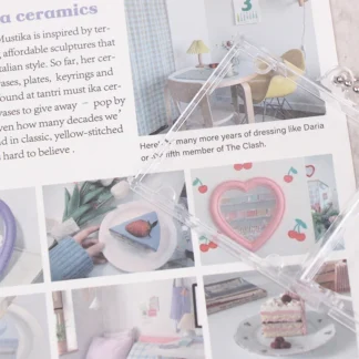 LLavero de Mini CD en blanco para mochila, 1 piezas, cadena de decoración colgante, Clip, DIY