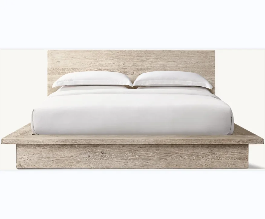 Premium Oem Factory Möbel im modernen Stil Klassisches Diseño Eiche Massivholz Kingsize-Bett