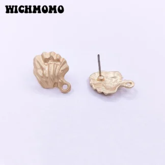 Nueva moda 13mm * 17mm 10 Uds. Conectores de Base de pendiente con diseño de puño de aleación de Zinc dorado mate accesorios DIY