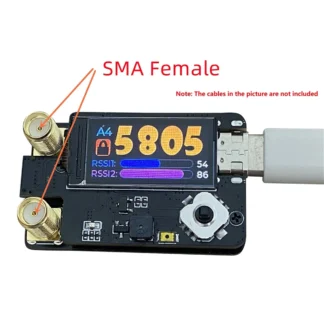 A62T-RX5808 4,9G 5,8G 6,1G PLUS Módulo receptor de antena dual para gafas SKYZONE/Fatshark /DJI V1 V2, conector hembra SMA