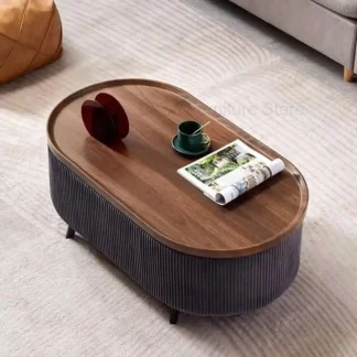 Sala de estar, café, ordenador portátil, centro de entrada de madera, maquillaje moderno nórdico para exteriores, Mesa de té, Mesa de desayuno, muebles de dormitorio