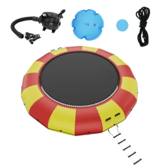 VEVOR-empotador de agua inflable, plataforma de natación de rebote portátil, bomba eléctrica para niños y adultos, rebote flotante para piscina, deporte acuático