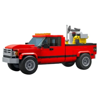 Camión de película MOC Twister, modelo de bloques de construcción, coche de ciudad Bob & Weave Ram de Twister, camioneta roja, juguete de ladrillo, regalo para adultos