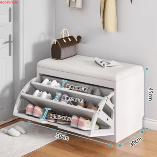 Réplica de Zapatero para sala de estar, mueble de lujo con asiento para cambiar zapatos, taburete para jugadores, pasillo, entrada