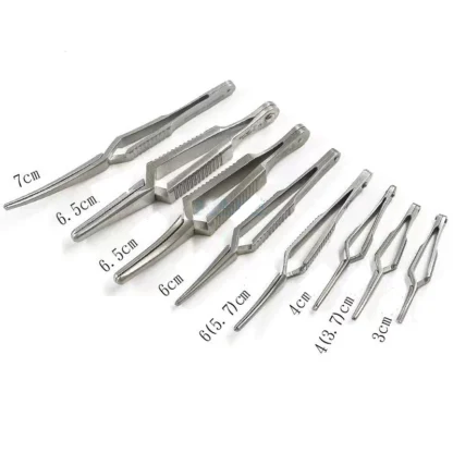 Occlusión temporal de abrazadera de venas hemostáticas cruzadas utilizando dispositivo de cierre de acero inoxidable para microcirugía
