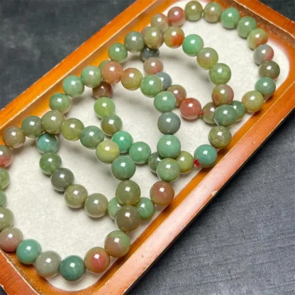 Pulsera de ágata Yanyuan Natural, cristal de Reiki curativo, joyería Fengshui para hombre y mujer, regalo de cumpleaños, 1 Uds., 10/12/14/16MM