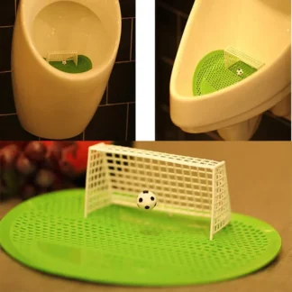 Mini FILTRO DE urinario de pie para hombre, almohadilla de plástico con forma de balón de fútbol, baño creativo