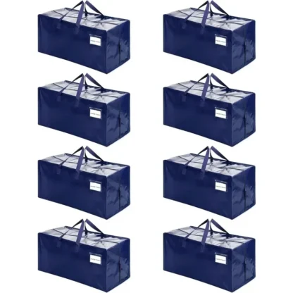 Paquete de 8 bolsas para mover con correas para mochila, resistentes, alternativa de cajas para mover, suministros de embalaje, bolsas de almacenamiento grandes