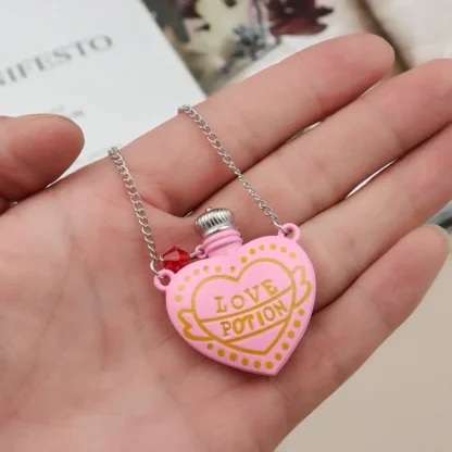 Accesorios de joyería de poción de amor, collar de estilo Hip-hop, cadena larga, joyería de moda, colgante de suéter