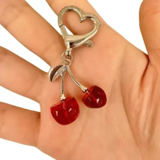 U4LF Elegante Cherry Pendse Key Suptor Ligero Reisn Bag Bag Decoración Mujeres Regalo