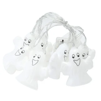 ETRT Cadena de luces de Halloween Luz nocturna Mini Luz nocturna de fantasma Luz de cadena pequeña para Halloween Decorativo 3 metros + 20 LED