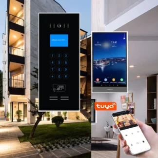 Tcp pantalla táctil 8 pulgadas videoportero profesional intercomunicador de apartamento edificio sistema de videoportero ip