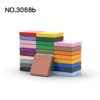 50 Uds piezas MOC 3068 88409 azulejo 2x2 con ranura Compatible ladrillos DIY bloques de construcción partícula niños cerebro juguete regalo rompecabezas